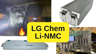 Fire of LG Chem Li-NMC lithium battery