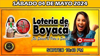 PREMIO MAYOR LOTERIA DE BOYACA del SÁBADO 04 de Mayo 2024 #loteria #loteríadeboyacá