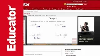 Geometry: Ratios in Right Triangles