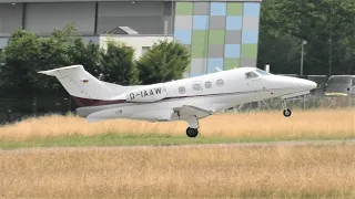 Embraer Phenom 100 D-IAAW takeoff at Bern Airport