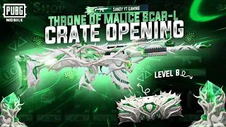 THRONE OF MALICE SCAR-L | FIRST EVER MYTHIC LEVEL 8 SCAR-L | Crate Opening 🔥 PUBG MOBILE 🔥