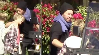 Chris Martin Gives Son Moses A Big Hug After A Fun Morning In Malibu