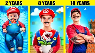 Super Mario Bros Bertukar Badan Dengan Putri! Cara Menjadi Super Mario! Bowsette Di Kehidupan Nyata!
