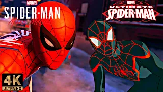 Peter and Miles VS Rhino with the Animated Suit | Marvel's Spider-Man: Miles Morales (4K 60FPS)