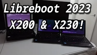 Building a lot of Libreboot Thinkpads (X200 & X230) :D