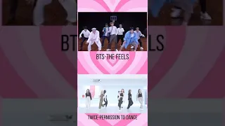 BTS-The feel y TWICE- permission to dance