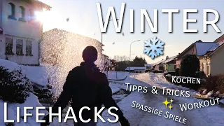 Mit Schnee im ALLTAG umgehen! | Lifehacks fürs Leben - CleBriClips