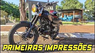 Primeiras IMPRESSÕES sobre o pneu 120/80 na intruder 125