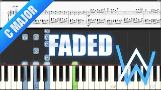 Faded (Alan Walker) - Virtual Piano Tutorial [Synthesia]