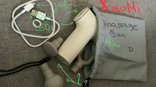 Xiaomi Massage gun mini - unboxing and how to use! Design awards 2022