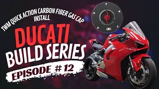 Ducati Panigale V4 | TWM QUICK ACTION CARBON FIBER GAS CAP Install