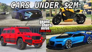 Top 10 BEST Vehicles Under $2 Million In GTA Online (2023)