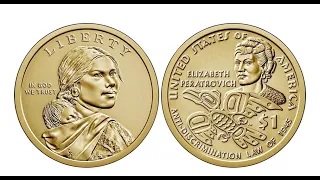 1 доллар США 2020 г  Элизабет Ператрович