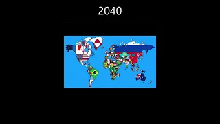 Alternate Future map World 2021 2030 2040 2050 2114 2700 by A4 Mapping #shorts #viral #geography #uk