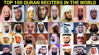 TOP 100 Best Quran Reciters In The World || Best 100 Qari In The World