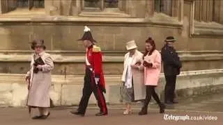 The Queen attends Easter Sunday service at Windsor Castle