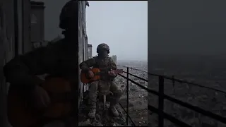 Russian soldier is singing, in Bakhmut!!!!! Русский воин поёт под Бахмутом.!!!