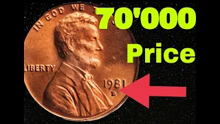 One cent 1981-How valuable cent  be? Penny worth money Rare coin