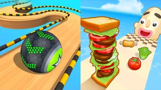 Going Balls, Sandwich Runner, Ball Run 2048 Infinity, Coin Rush Speedrun Gameplay All Levels Ep 5