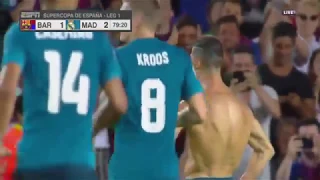 Cristiano Ronaldo Amazing Goal - Barcelona vs Real Madrid 1-3 - Spanish Super Cup 13/08/2017 HD