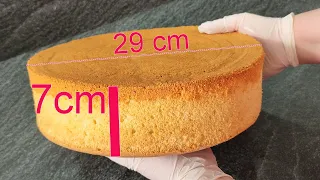 HUGE fast milk sponge cake, does not fall off! WITHOUT fat!  It always turns out