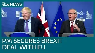 Prime Minister Boris Johnson hails success with Brexit negotiations | ITV News