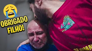 ENTREGUEI AS TV'S PRO MEU PAI E ELE SE EMOCIONOU MUITO!