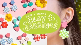 ✿ How I make Clay Earrings ✿