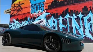 Painting A Ferrari GT3 458 for TJ Hunt (part 3) paint reveal - watch it get sprayed!