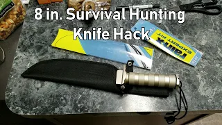 8 Inch Survival Hunting Knife Hack
