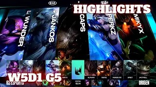 (Highlights) G2 Esports vs Origen | Week 5 Day 1 S10 LEC Summer 2020 | G2 vs OG W5D1