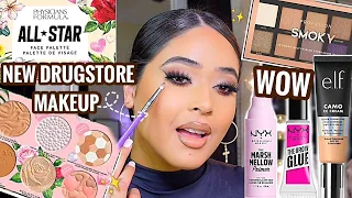 TESTING NEW DRUGSTORE Makeup for 2021😍 FULL FACE FIRST IMPRESSIONS | NEW AT THE DRUGSTORE MAKEUP!