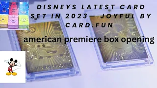 DISNEY 100 CARD.FUN JOYFUL BOX OPENING — FIRST LOOK FROM JASON ANIME 👀
