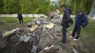 Nach russischem Angriff: Fernsehturm von Charkiw teilweise eingestürzt
