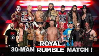 ROYAL RUMBLE 2024 WWE 2K24 30 MAN ROYAL RUMBLE MATCH GAMEPLAY WWE 2K24 ROYAL RUMBLE MATCH