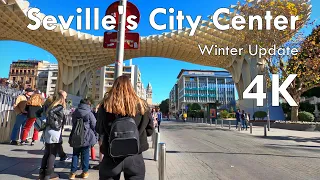 Sunday in Seville's City Center - 4k Virtual Walking Tour, Spain 🇪🇸