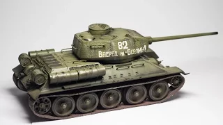 ZVEZDA T-34/85 model Kit Build