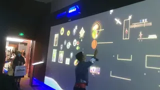 Magic wall projection mapping use laser touch technology turn any screen into touch 2mm accurate