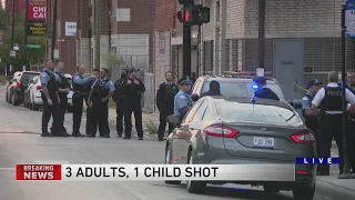 Officials: Girl, 3 adults critically injured in South Side shooting