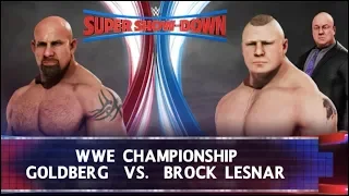 GOLDBERG VS BROCK LESNAR SUPER SHOWDOWN 2020 ! WWE 2K20 GAMEPLAY