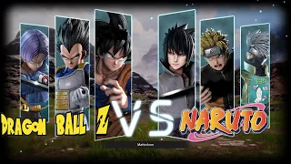 JUMP FORCE : Team Dragon Ball VS. Team Naruto (GOKU, VEGETA, TRUNKS  VS. NARUTO, SASUKE, KAKASHI)
