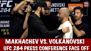 UFC 284: Islam Makhachev vs. Alexander Volkanovski Press Conference Face Off