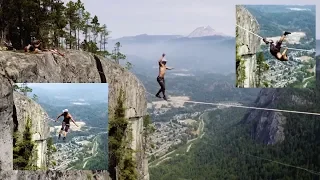 World Record Free Solo ।। Insane Slacklining।। World News