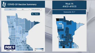 Several Minnesota counties with higher COVID case growth have low vaccination rates | FOX 9 KMSP