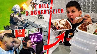 😍PRO KILL = 5 DÖNERTELLER in Fortnite 😂 (Pure Zerstörung 😉)