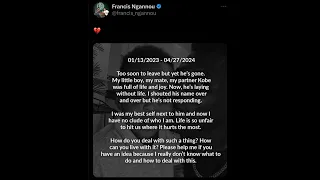 Condolences to Francis Ngannou from the combat sports world after losing his 18 month old son Kobe