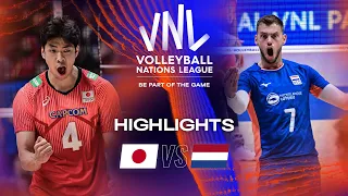 🇯🇵 JPN vs. 🇳🇱 NED - Highlights Week 3 | Men's VNL 2023