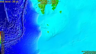 Bear Island, Norway, sea level rise -135 - 65 m