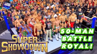 50-MAN WWE ACTION FIGURE BATTLE ROYAL! WWE SUPER SHOW-DOWN 2019!