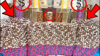 WORLD’S “BIGGEST” POKER CHIP CASTLE CRASH! HIGH LIMIT COIN PUSHER MEGA MONEY JACKPOT!